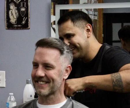 Gold Chair barber lounge 2.