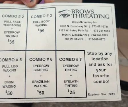 Perfect Brows Threading