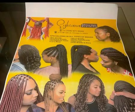 Sylviana Africa hair braiding