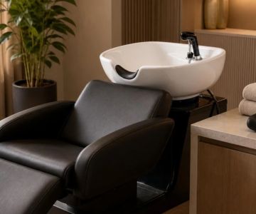 Salon Shampoo Bowl Comfort: Neck Support and Stop Signals