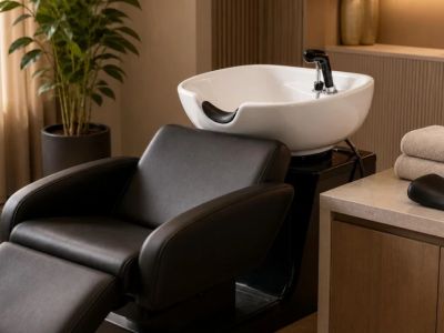 Salon Shampoo Bowl Comfort: Neck Support and Stop Signals