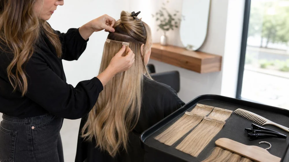Clip-In Hair Extensions: Place, Blend, Remove, and Store
