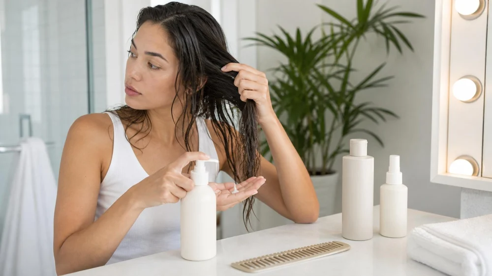 Hair Styling Product Layering: Start Light and Observe