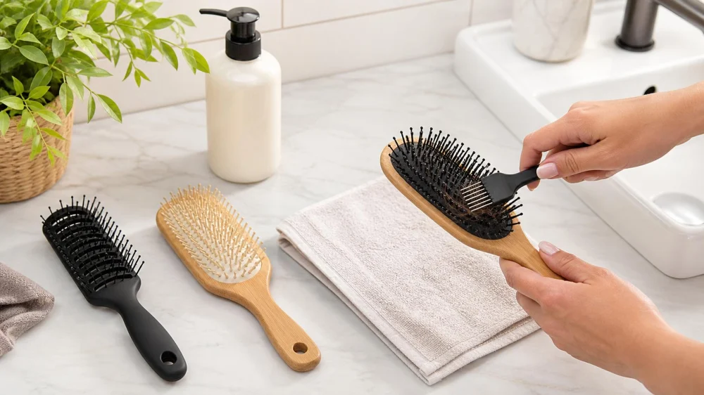 Hairbrush Cleaning: Remove Hair, Product, and Moisture