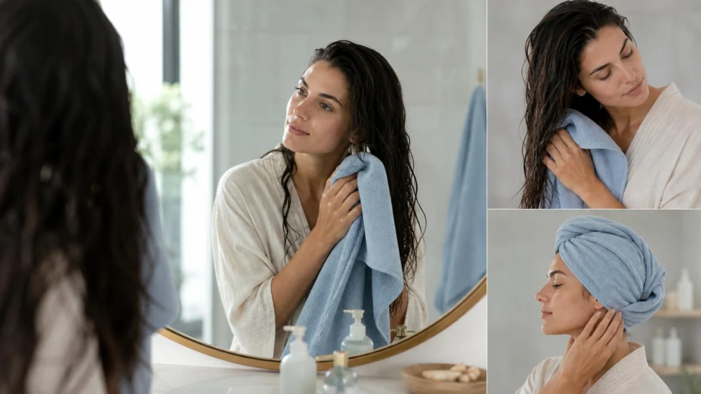 Hair Towel Routine: Blot, Wrap, and Dry Without Pulling