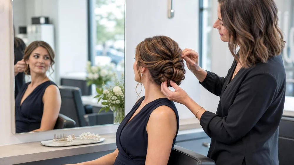 Formal Hairstyle Trial: Test Hold, Movement, and Removal