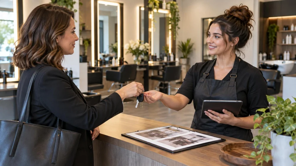 Hair Salon Access Handoff: Keys, Codes, Privacy, and Records