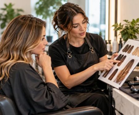 Salon Heat Styling Request: Temperature, Hair, and Finish