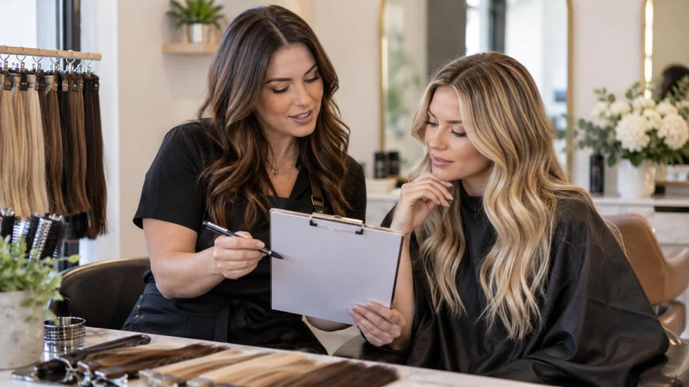Hair Salon Extension Consultation: Method, Tension, and Upkeep