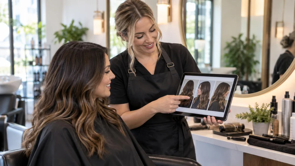 Hair Salon Appointment Photo File: Condition, Angles, and Dates