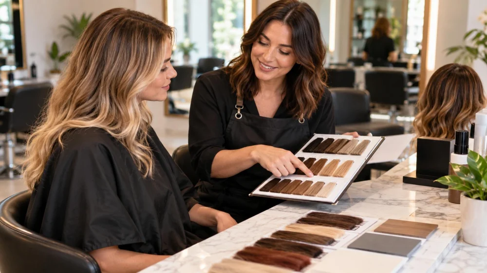 Hair Salon Material Sample Approval: Colour, Model, and Record